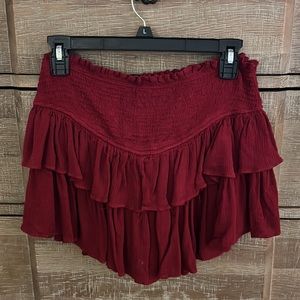 Vestique Garnet Ruffle Shorts